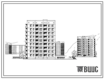 Типовой проект 135-039с Блок-секция левая на 27 квартир (двухкомнатных 2Б-18; трехкомнатных 3А-9). Для строительства в 4 климатическом районе