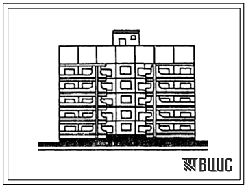 Типовой проект 121-0108.13.86 Блок-секция рядовая 5-этажная 20-квартирная 1Б-2Б-3Б-3Б для строительства в г. Керчи