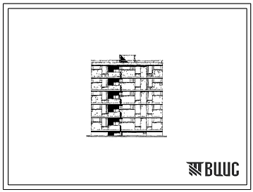 Типовой проект 126-061/1 Блок-секция пятиэтажная 15-квартирная рядовая с торцовыми окончаниями (однокомнатных 1А — 5, двухкомнатных 2Б — 5, трехкомнатных 3Б — 5).