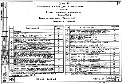 Часть10 Раздел 10.1-9 Панели наружных стен - однослойные