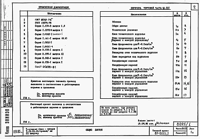 Альбом 1 Части 01.85, 02, 03 Чертежи архитектурно-строительные, отопление и вентиляция, водоснабжение и канализация ниже отм. 0.000