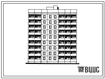 Типовой проект 96-060п.85 Блок-секция рядовая торцевая 9-этажная 36-квартирная. Для строительства в 3В климатическом подрайоне (г.Волгодонск) на грунтах 2 типа просадочности.