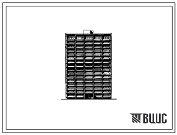 Типовой проект II-68-01/16-83 16-ти этажные 1-секционные 143-квартирные панельно-блочные жилые дома серии II-68 производства ГМПСМ