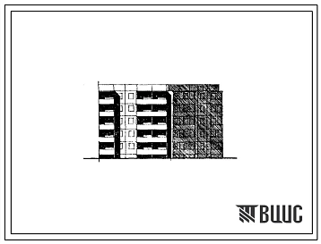 Типовой проект 105-036с/1 Блок-секция пятиэтажная 20-квартирная (трехкомнатная 3Б — 20) поворотная прямая. Для стоительства в III климатическом районе Киргизской ССР, в районах сейсмичностью 8 баллов.