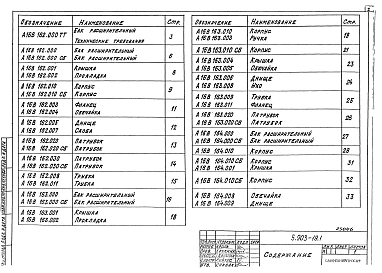 Выпуск 1 Баки. Рабочие чертежи