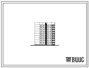 Типовой проект 84-031/1 Девятиэтажная блок-секция общежитий с жилыми ячейками а 3-5 человек. Для строительства в 4А климатическом подрайоне сейсмичностью 7, 8 и 9 баллов на непросадочных и просадочных грунтах 1 и 2 типа