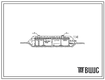 Типовой проект 901-4-97с.86 Резервуар для воды прямоугольный железобетонный сборный емкостью 1400...2400 м3 ( с применением изделий промзданий) Сейсмичность 8,9 баллов.