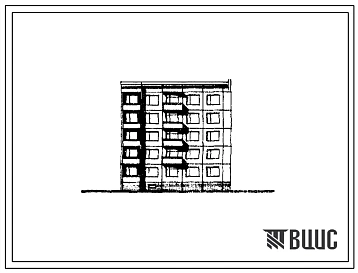 Типовой проект 160-02с/1 Пятиэтажная блок-секция торцевая правая на 15 квартир (однокомнатных 1А-5, двухкомнатных 2Б-5, трехкомнатных 3Б-5). Для строительства в 3Б климатическом подрайоне Дагестанской АССР