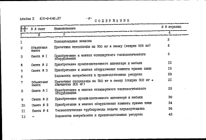 Альбом 2 Сметы на технологическую часть