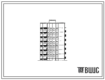 Типовой проект 90-0303.1.13.90 Блок-секция 7-этажная 28-квартирная торцевая правая 2-2-3-3 (для строительства в г. Омске и Омской области)
