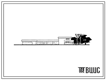 Типовой проект 274-30-8 Торгово-общественный центр поселков городского типа на 2-3 тыс. жителей. Стены из кирпича.
