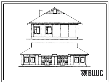Типовой проект 183-000-550с.13.86 Одноэтажный двухквартирный жилой дом с трехкомнатными квартирами для государственного строительства в Молдавской ССР