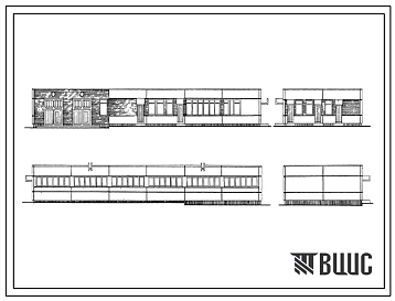 Типовой проект 252-9-96с.83 Хозяйственный корпус кардиологического диспансера на 120 коек. Сейсмичность 7, 8, 9 баллов. Здание  одноэтажное. Каркас сборный железобетонный серии ИИС-04. Стены из легкобетонных панелей.