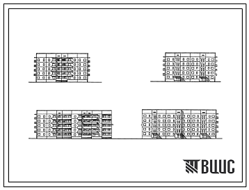 Типовой проект 125-012/1.2 5-этажная 15-квартирная торцовая (левая) блок секция 1-Б 2-Б 4-Б