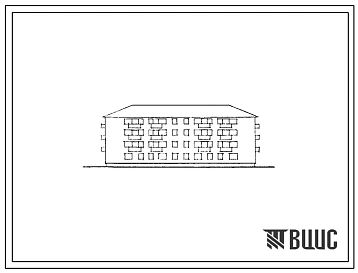 Типовой проект 1-308В-15с Четырехэтажный двухсекционный жилой дом на 32 квартиры с несущим сборно-монолитным железобетонным каркасом и заполнением стен из кирпича (однокомнатных  8, двухкомнатных  16 и трехкомнатных  8).