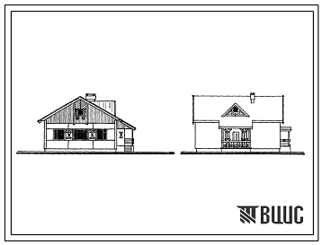 Типовой проект 183-88-39.84 Жилой дом 1-этажный 1-квартирный с 4-комнатной квартирой типа 4Б. Для строительства во 2В климатическом подрайоне Белорусской ССР.