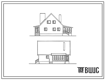 Типовой проект 184-000-189 Мансардный одноквартирный 5-комнатный жилой дом с возможностью пристройки гаража (для индивидуальных застройщиков)