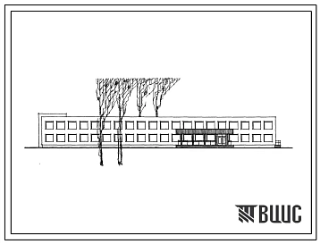 Типовой проект 224-1-156 Восьмилетняя школа на 8 классных помещений (320 учащихся) для строительства во 2 и 3 строительно-климатических зонах.