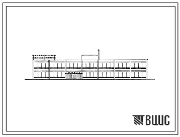 Типовой проект 284-3-7с  Кооперированное здание прачечной и химчистки общей производительностью 1065 кг в смену.