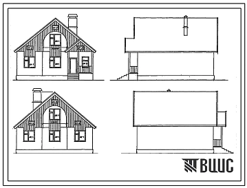 Типовой проект 147-000-991.97 Мансардный пятикомнатный жилой дом