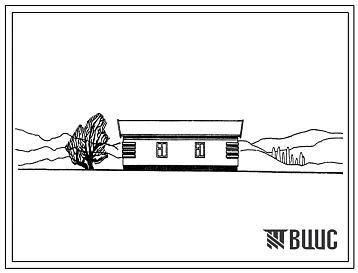 Типовой проект 184-52-125с 1-этажный 2-квартирный 2-комнатный жилой дом.
