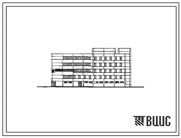 Типовой проект 282-1-162 Городской дом быта на 300 рабочих мест. Здание пятиэтажное. Каркас сборный железобетонный серии 1.020-1. Стены из легкобетонных панелей.