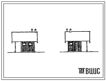 Типовой проект 191-115-104 Постройка для содержания скота и птицы с минимальным набором помещений, без кормокухни (тип V). Общая площадь 29 м2 (СТЕНЫ ИЗ ДЕРЕВЯННЫХ ПАНЕЛЕЙ, Перекрытия деревянные. Одноэтажные, Мансардные, Одноэтажные, Хозяйственные строени