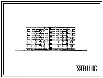 Типовой проект 160-09с/1 Пятиэтажная блок-секция рядовая поворотная под углом 1500 на 30 квартир (однокомнатных 1А-10, двухкомнатных 2Б-10, трехкомнатных 3Б-10). Для строительства в 3Б климатическом подрайоне Дагестанской АССР