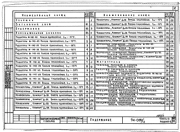 Альбом 2 Часть 0 Общая часть Раздел 0-2 Расчетные таблицы для системы отопления