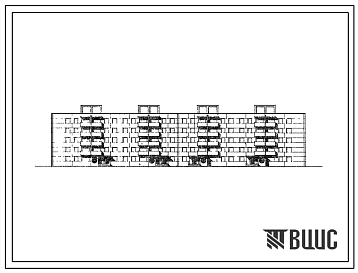 Типовой проект 111-72-5с 5-этажный крупнопанельный 4-секционный 80-квартирный (однокомнатных 1А-4, 1Б-20, двухкомнатных 2Б-20, трехкомнатных 3Б-26, четырехкомнатных 4Б-10) жилой дом для строительства в районах с сейсмичностью 8 баллов в 1А  климатическом
