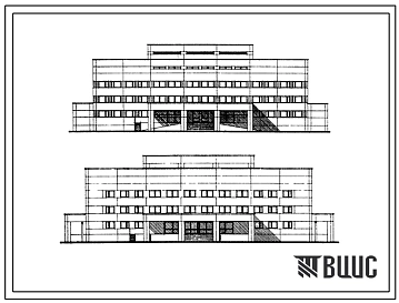 Типовой проект 252-07-27.90 Терапевтический корпус на 60 коек для расширения больниц (объёмно-планировочное решение). Здание одно-, четырёхэтажное. Каркас по серии 1.020-1/83. Стены из трёхслойных легкобетонных панелей на жёстких связях по серии 1.232.1-7