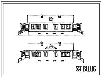 Типовой проект 186-115-166м.13.86 Дом одноэтажный двухквартирный с трехкомнатными квартирами для строительства в Красноярском крае