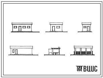 Типовой проект 194-000-178 Хозяйственные постройки на приквартирных участках одно и двухэтажной застройки.