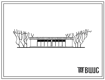 Типовой проект 294-9-1 Уборная для стадионов с трибунами на 5000 зрителей. Для строительства во II и III строительно-климатических зонах.