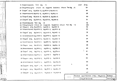 Альбом 1 Рабочие чертежи панелей