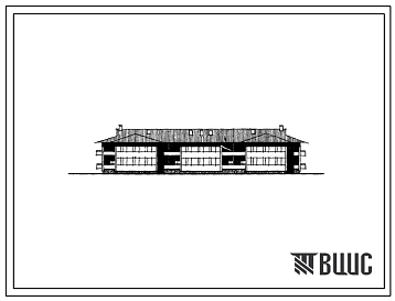 Типовой проект 111-26-41/1 Двухэтажный трехсекционный жилой дом на 16 квартир (однокомнатных 1Б-4, двухкомнатных 2Б-4, трехкомнатных 3А-2, 3Б-4, четырехкомнатных 4Б-2). Для строительства во 2 и 3 климатических районах