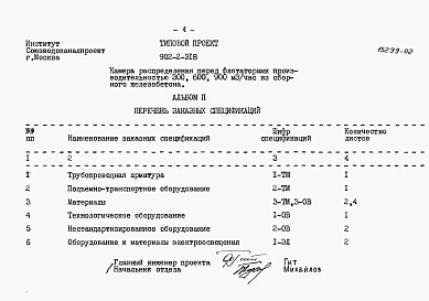Альбом 2 Заказные спецификации