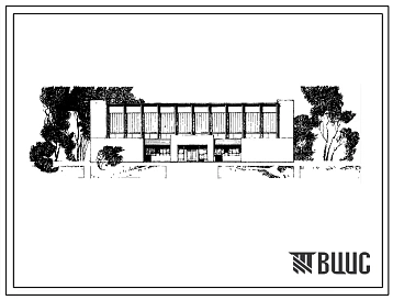 Типовой проект 294-2-61 Спортивный корпус в деревоклееных конструкциях с залом 36х18 м. Для строительства в IВ климатическом подрайоне, II и III климатических районах.
