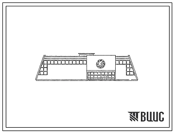 Типовой проект 291-8-19с.87 Физкультурно-оздоровительный корпус  в легких металлических конструкциях с залом 36х18 м  (ФОЗ-1). Сейсмичность 7, 8 баллов. Здание одноэтажное. Стены из трехслойных металлических панелей.