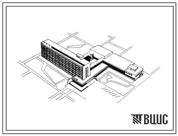 Типовой проект 244-1-5 Санаторий кардиологического профиля на 500 мест. Для строительства во II и III строительно-климатических зонах.