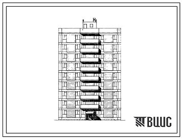 Типовой проект 111-04с 9-этажная 18-квартирная блок-секция рядовая (трехкомнатных 3А-2, четырехкомнатных 4А-16) для строительства в 4 климатическом районе Армянской ССР с сейсмичностью 7,8 баллов.