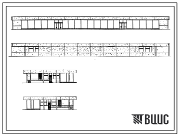 Типовой проект IX-16-24 Промтоварный магазин на 50 рабочих мест торговый зал площадью 1038 кв.м с самообслуживанием для строительства в г. Москве