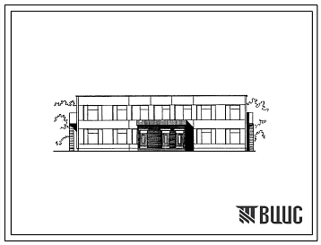 Типовой проект 211-1-135-186 Корпус яслей на 80 мест для комплекса детских яслей-сада на 560-640 мест. Для строительства в 1В климатическом подрайоне, 2 и 3 климатических районах