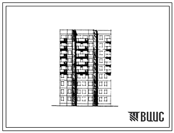 Типовой проект 78-03 Девятиэтажная блок-секция с торцовыми окончаниями на 36 квартир (однокомнатных 1Б-9, двухкомнатных 2Б-18, трехкомнатных 3Б-9). Для строительства во 2А климатическом подрайоне в г.Североморске и пунктах побережья Баренцева моря