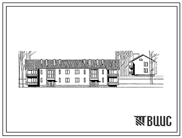 Типовой проект 114-12-62  Двухэтажный восьми квартириный жилой дом с 1-2-3 комнатными квартирами с центральным отоплением для кооперативного строительства.