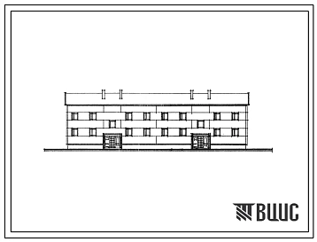 Типовой проект 1-467АК-23/77К/1.2 2-этажный 8-квартирный секционный дом. Для строительства во 2Б и 2В климатических подрайонах Латвийской ССР.