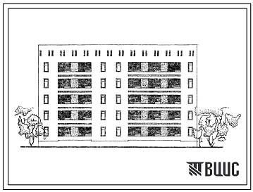 Типовой проект 63-031с.83 Блок-секция пятиэтажная 20-квартирная рядовая с торцовыми окончаниями 2Б.3А.-3А.4А.