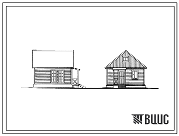 Типовой проект 186-000-544.86 Трехкомнатный летний садовый домик с мансардой деревянно-каркасной конструкции типа "Контейнер"