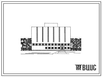 Типовой проект 264-24-7 Государственный архив на 1,0 млн.единиц хранения. Для строительства в IВ климатическом подрайоне, II и III климатических районах.