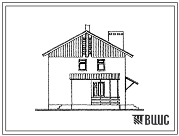 Типовой проект 144-000-486с.86 Двухэтажный одноквартирный жилой дом с 6-комнатной квартирой в двух уровнях со стенами из кирпича для индивидуального строительства